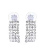 VOJ Silver-Plated Stones Studded Jewellery Set