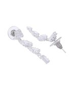 VOJ Silver Plated Artifical Stone Studded Necklace Set