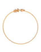 VOJ Set of 2 Gold-Polished Stone Studded Heart Shaped Bangles - Distacart
