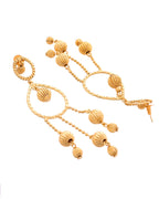 VOJ Gold Polished Elegant Anti Tarnish Big Drop Earrings - Distacart