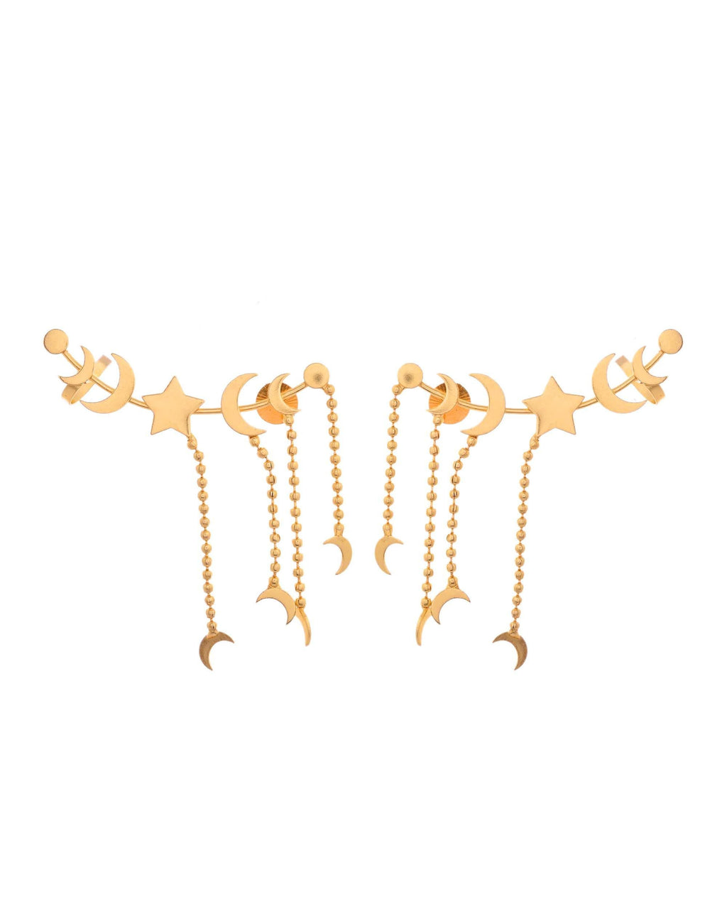 VOJ Gold Polished Anti Tarnish Openable Ear Cuff - Distacart