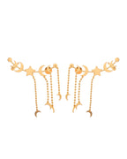 VOJ Gold Polished Anti Tarnish Openable Ear Cuff - Distacart