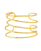 VOJ Gold Polished Elegant Anti Tarnish Multi Layer Bracelet - Distacart