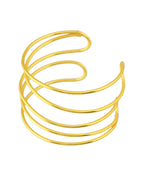 VOJ Gold Polished Elegant Anti Tarnish Multi Layer Bracelet - Distacart