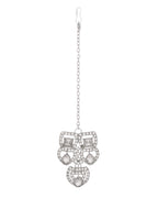 VOJ Silver - Plated American Diamond Studded Jewellery Set