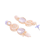 VOJ Gold Polished Artificial Beads And Stone Studded Necklace Set With Maang Tikka