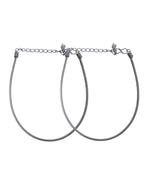 VOJ Set of 2 Rhodium Plated Snake Chain Anklet - Distacart