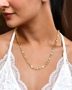 VOJ Gold Polished Geometric Shaped Stainless Steel Chain For Women - Distacart