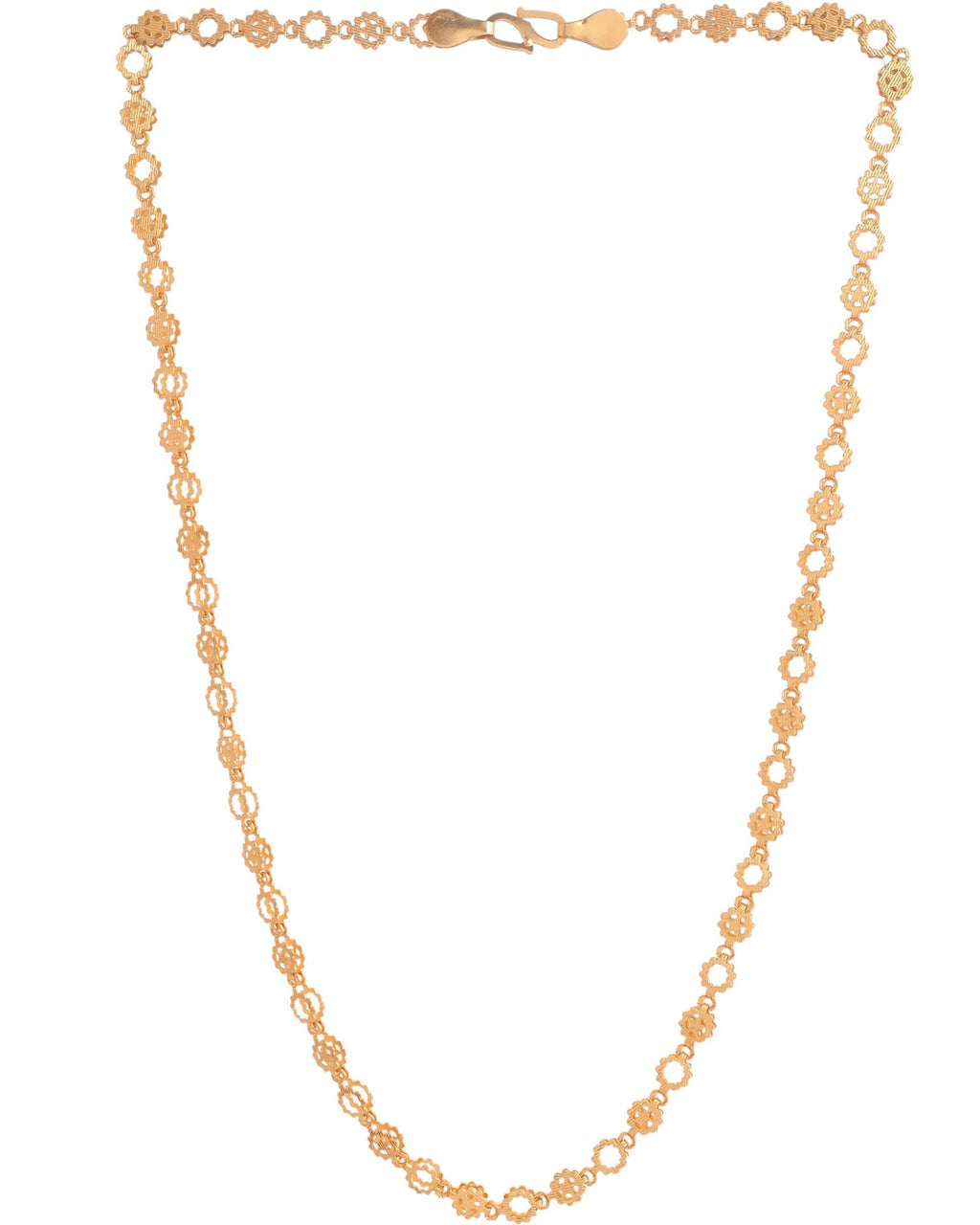 VOJ Gold Polished Geometric Shaped Stainless Steel Chain For Women - Distacart