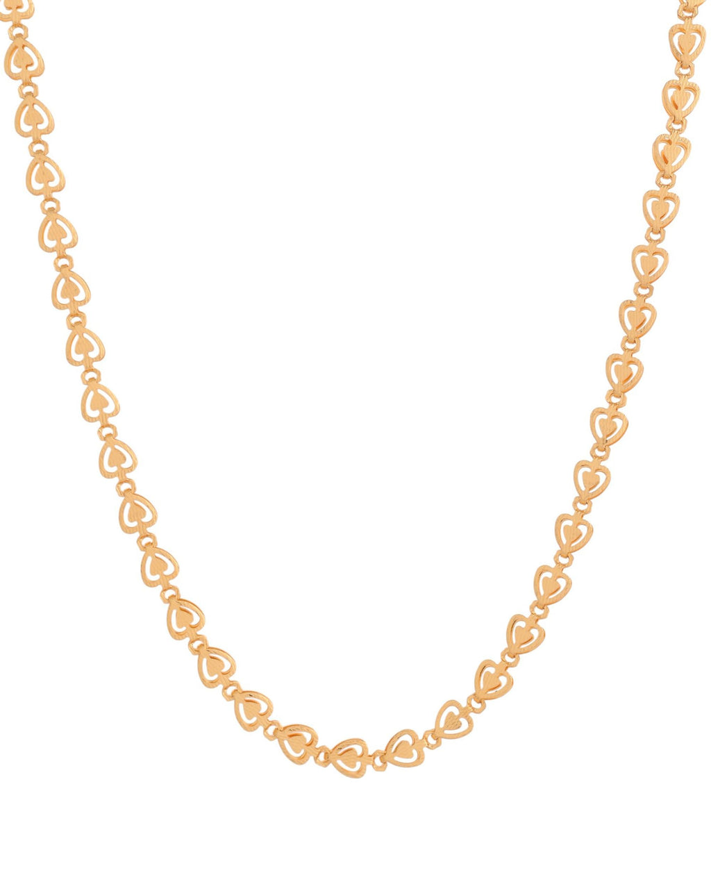 VOJ Gold Polished Heart Shaped Stainless Steel Chain For Women - Distacart