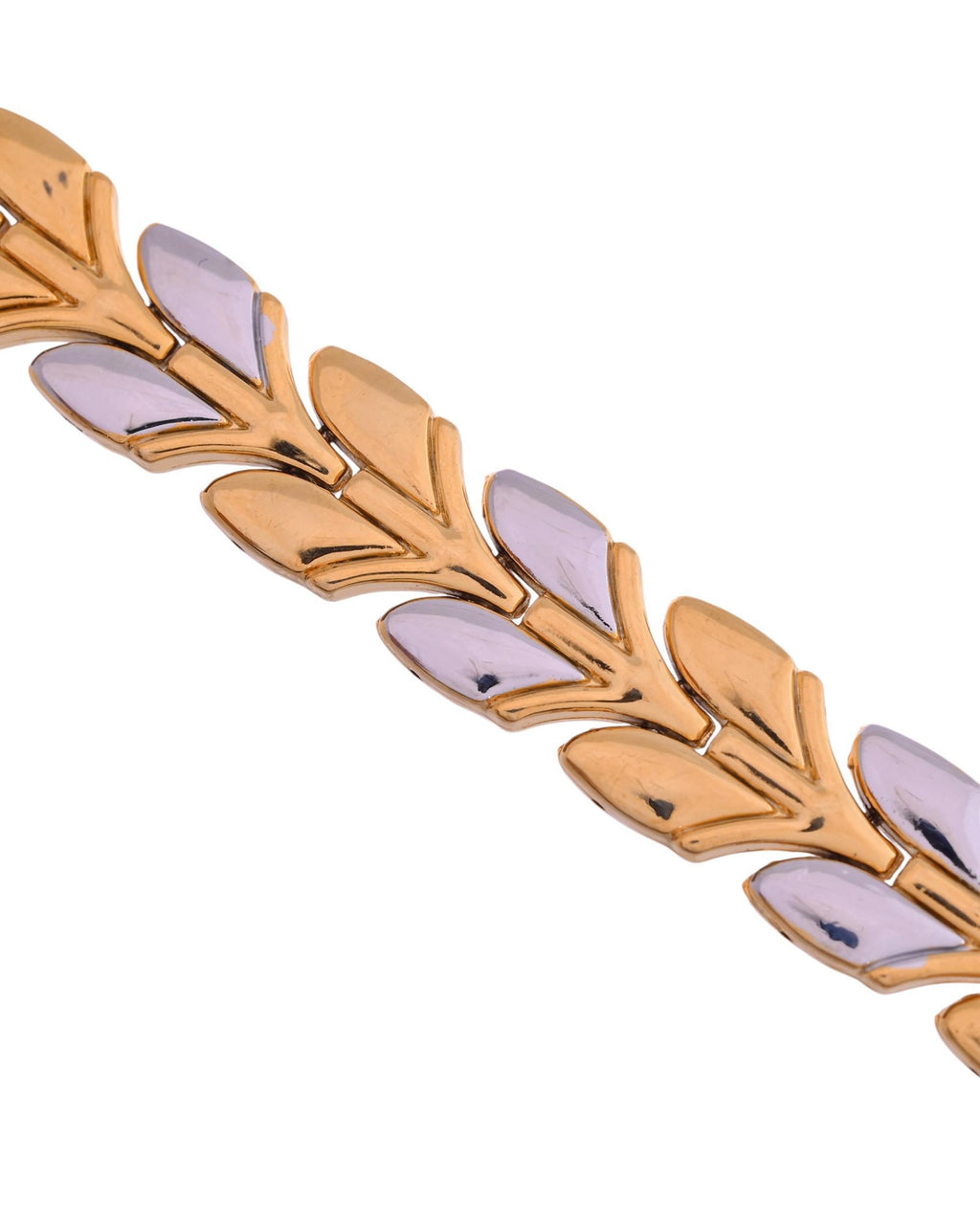 VOJ Gold Toned & Silver-Toned Stainless Steel Magnetic Wheat Chain Bracelet - Distacart