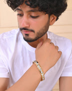 VOJ Double Toned Magnetic Bracelets For Men - Distacart