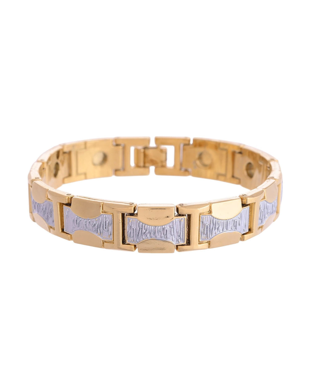 VOJ Double Toned Magnetic Bracelets For Men - Distacart
