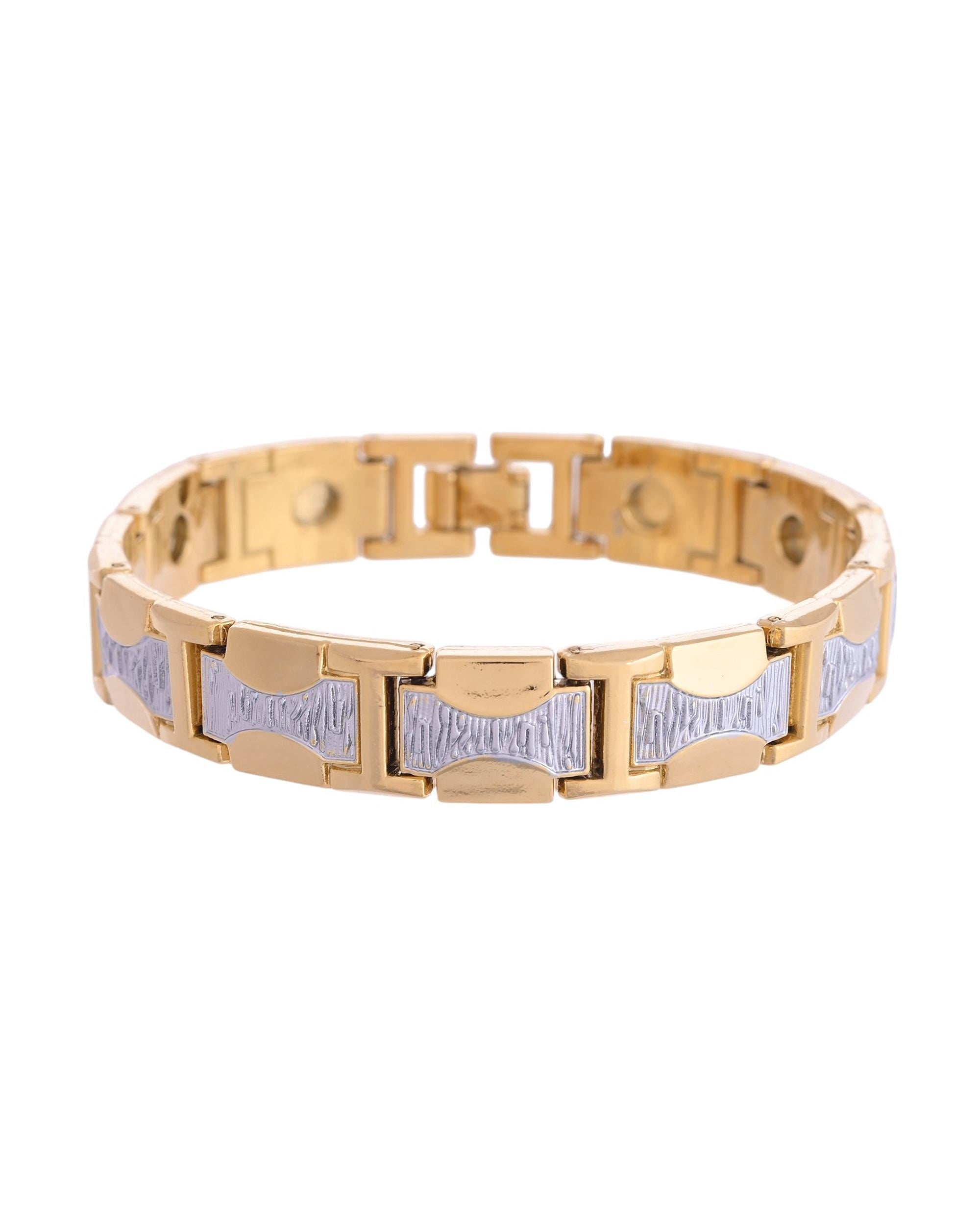 VOJ Double Toned Magnetic Bracelets For Men - Distacart