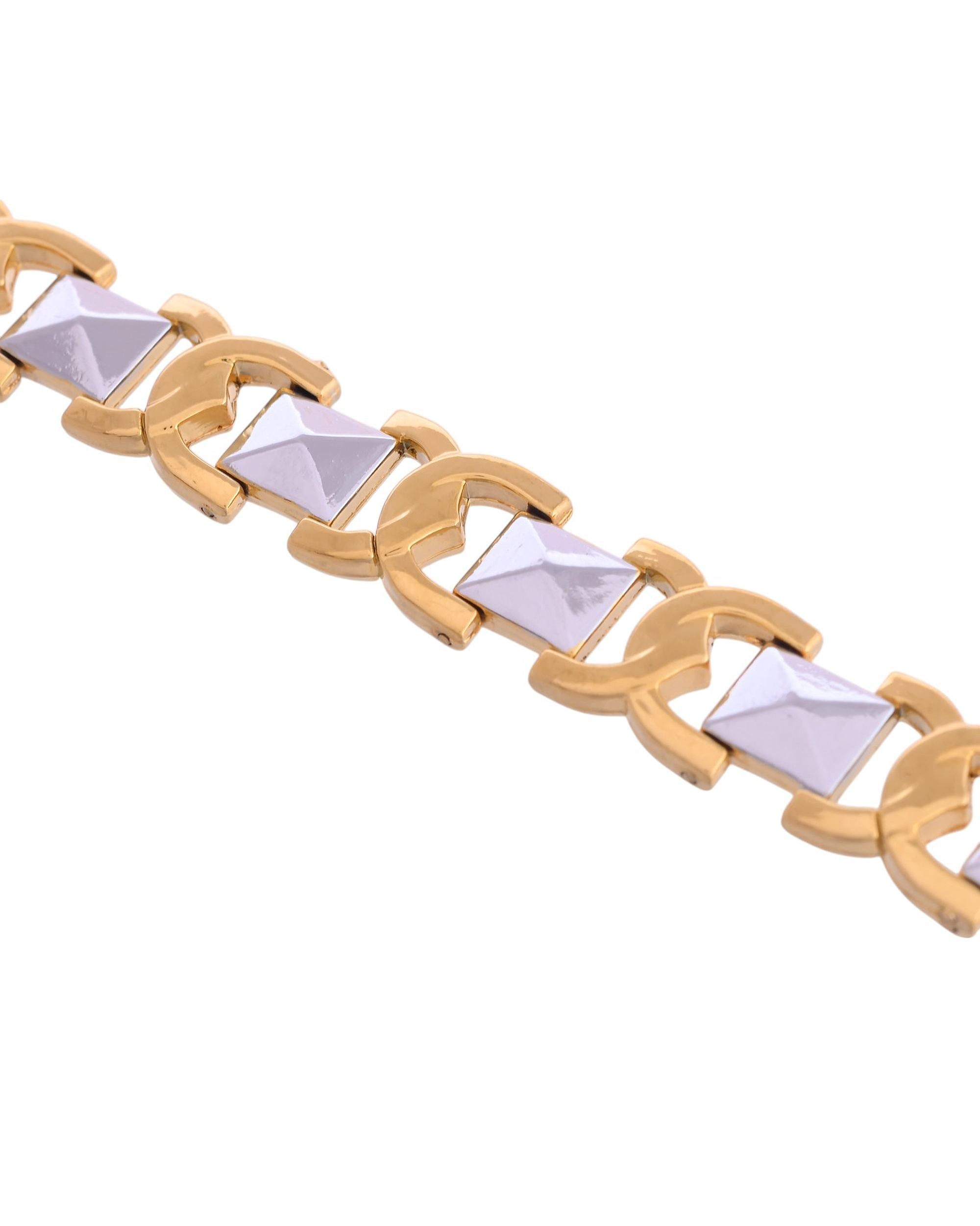 VOJ Dual Plated Men's Loose Bracelet - Distacart