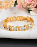 VOJ Dual Plated Men's Loose Bracelet - Distacart