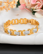 VOJ Dual Plated Men's Loose Bracelet - Distacart