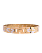 VOJ Dual Plated Textured Men’s Bracelet - Distacart