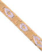 VOJ Dual Plated Textured Men’s Bracelet - Distacart