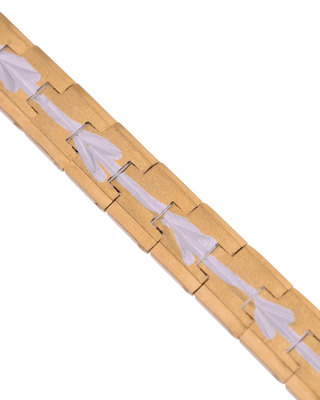 VOJ Textured Double Toned Men's Bracelet - Distacart