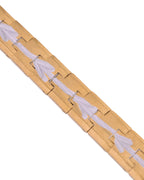 VOJ Textured Double Toned Men's Bracelet - Distacart