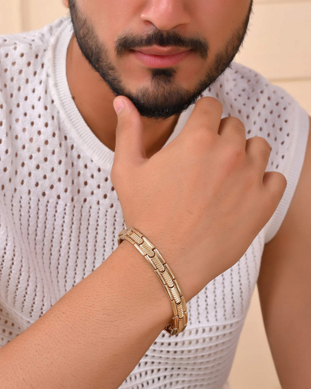 VOJ Stainless Steel Adjustable Titanium Magnetic Bracelets For Men - Distacart