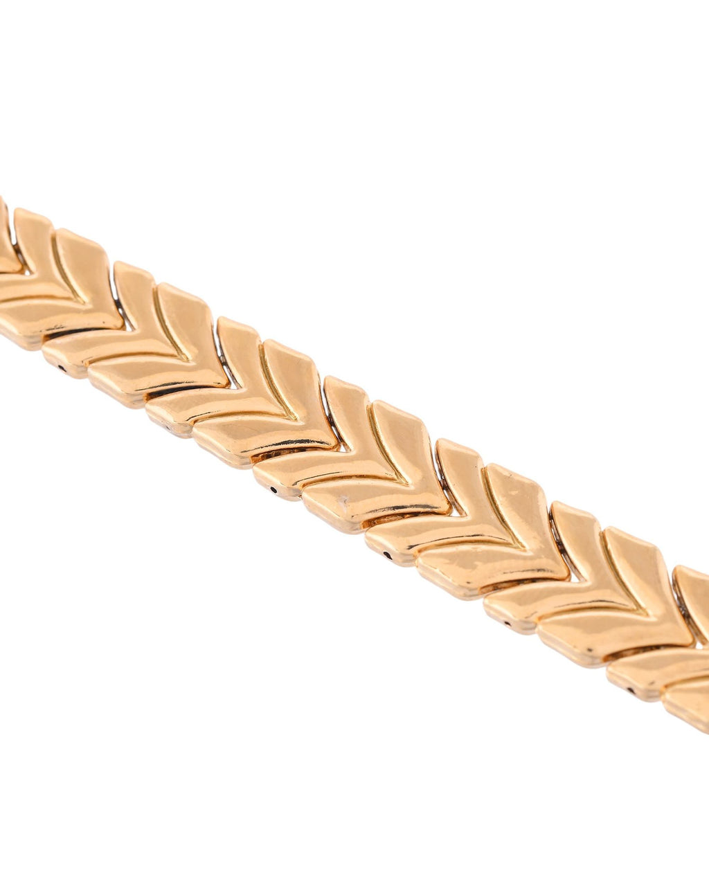 VOJ Gold Toned Magnetic Therapy Bracelet for Men - Distacart