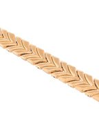 VOJ Gold Toned Magnetic Therapy Bracelet for Men - Distacart