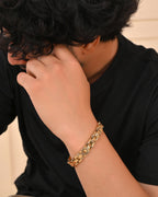 VOJ Golden Link Tungsten Magnetic Bracelet for Men - Distacart