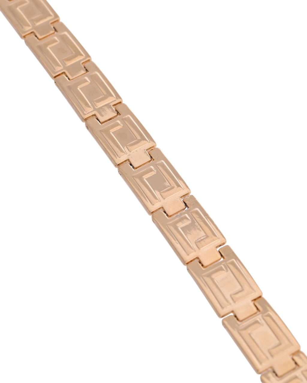 VOJ Men's Gold Polished Stainless Steel Link Bracelet - Distacart