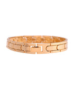 VOJ Classic Gold-Toned Stainless Steel Power Element Bracelet - Distacart