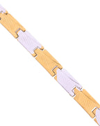 VOJ Dual Toned Alloy Bracelet For Men - Distacart