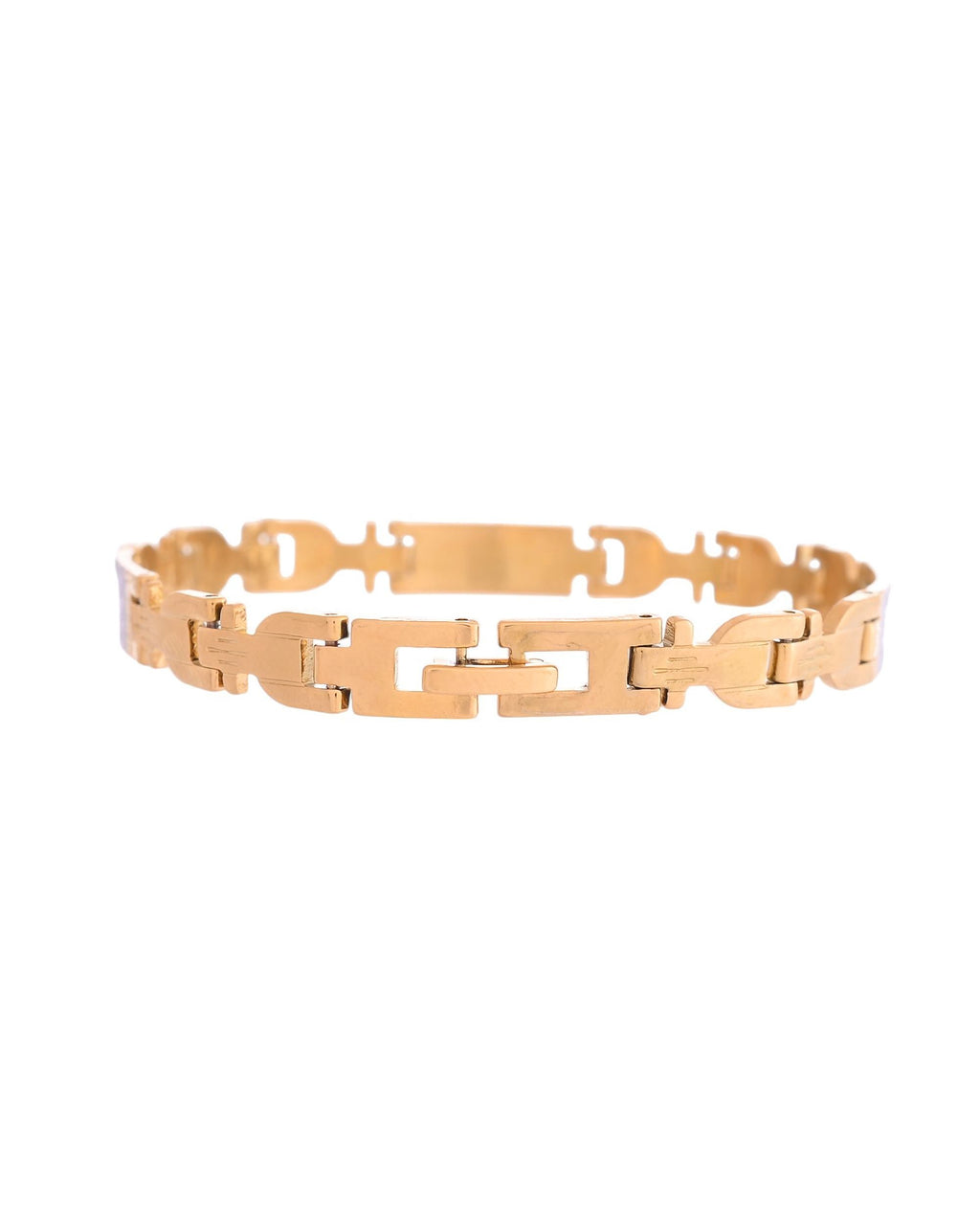 VOJ Dual Toned Textural Designer Bracelet For Men - Distacart