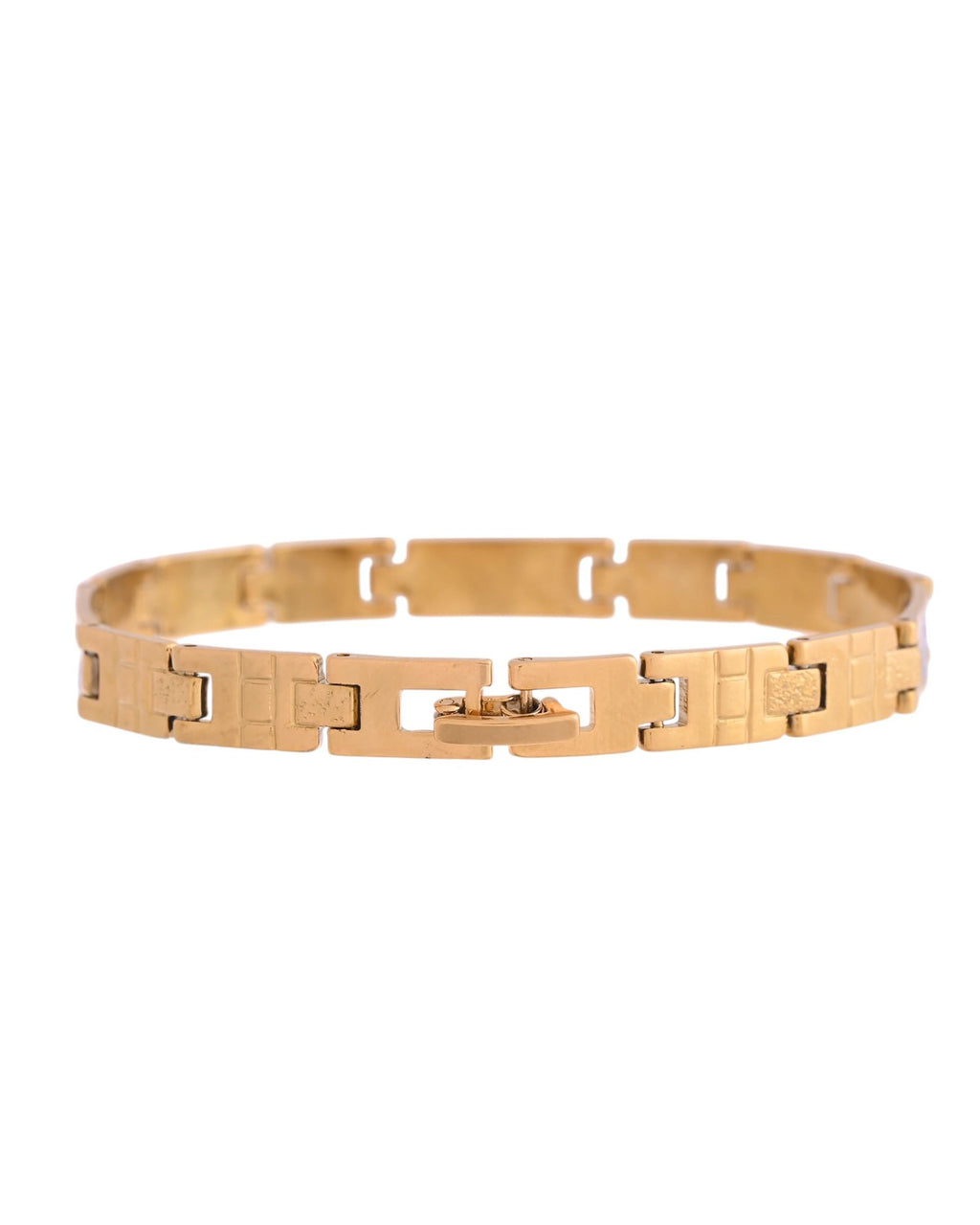 VOJ Dual Plated Textural Designed Linked Bracelet For Men - Distacart