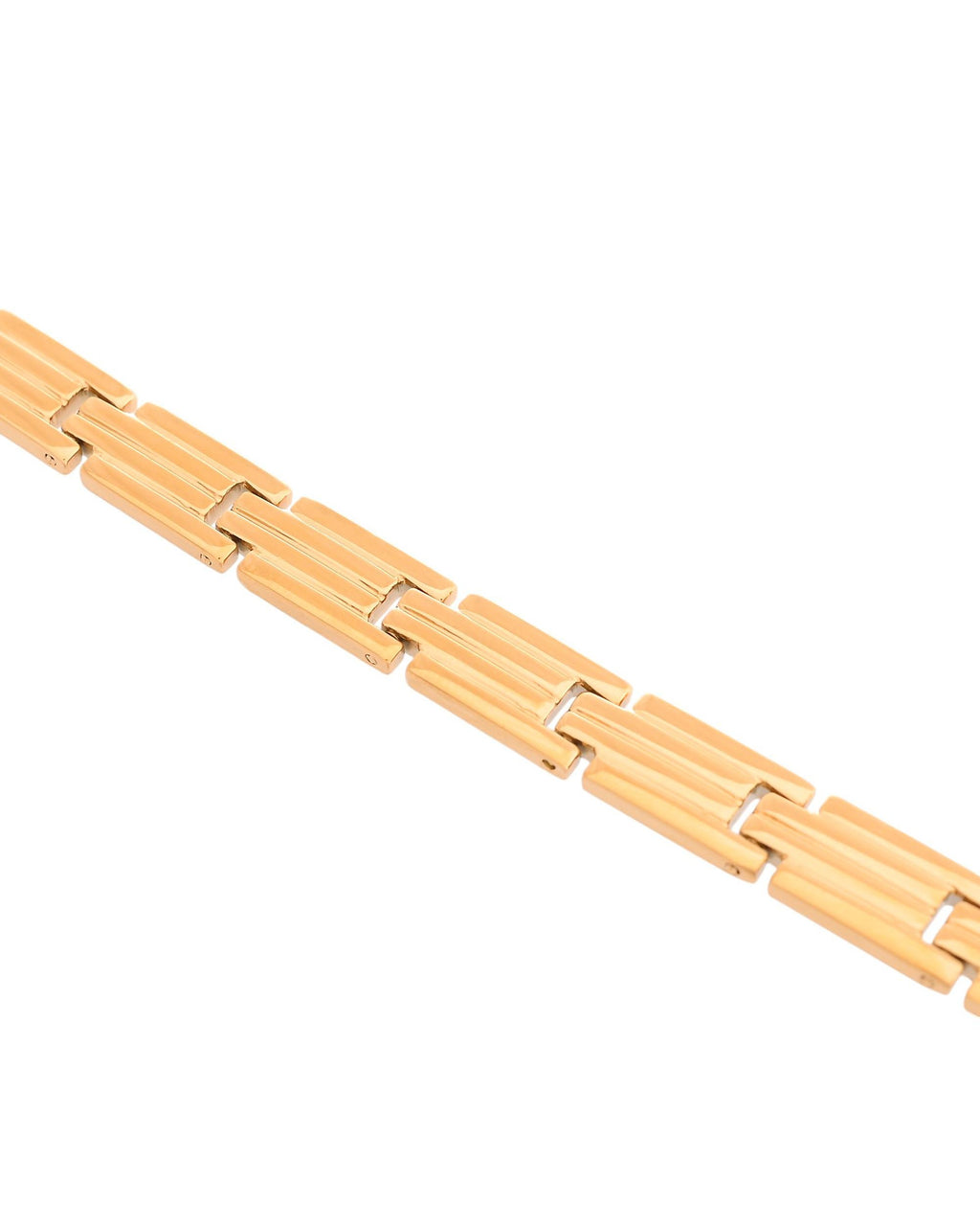 VOJ Gold Polished Linked Designed Bracelet For Men's - Distacart