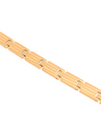 VOJ Gold Polished Linked Designed Bracelet For Men's - Distacart