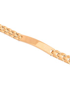 VOJ Men Gold Polished Link Bracelet - Distacart