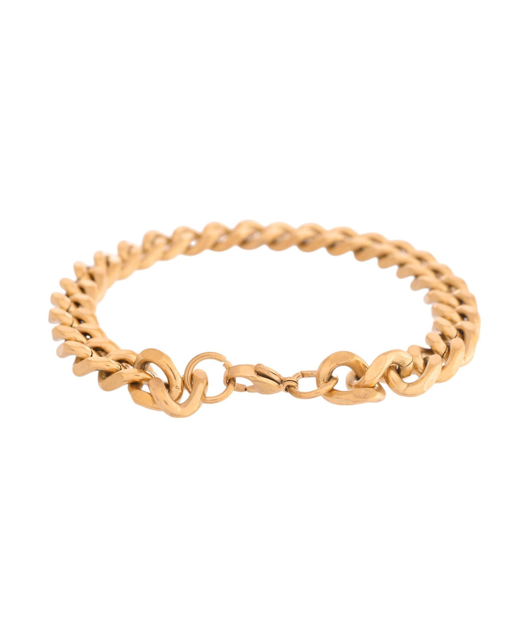 VOJ Stainless Steel Men's Linked Bracelet - Distacart