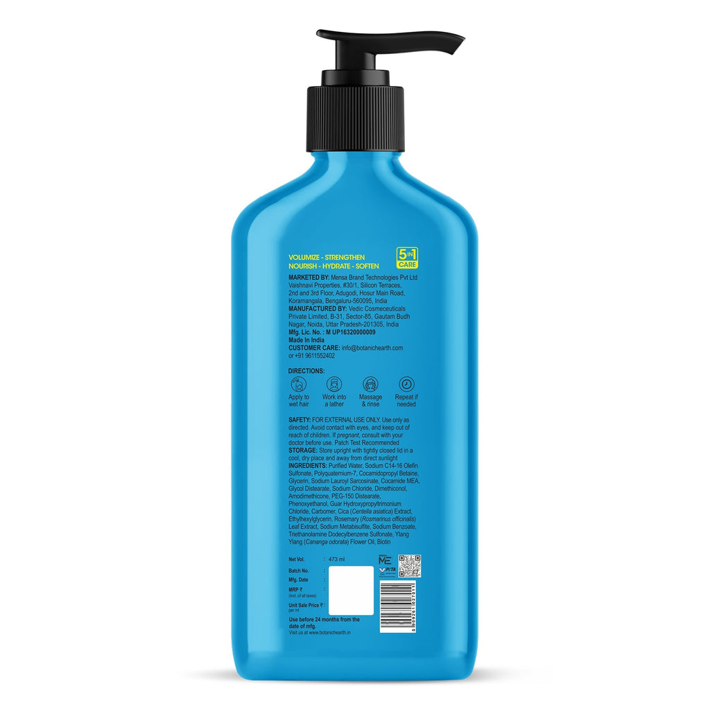 Volume & Growth Shampoo with blend of Rosemary & Cica - Distacart