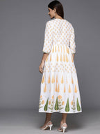 Ahalyaa Women's Traditional wear Dress - White - Distacart