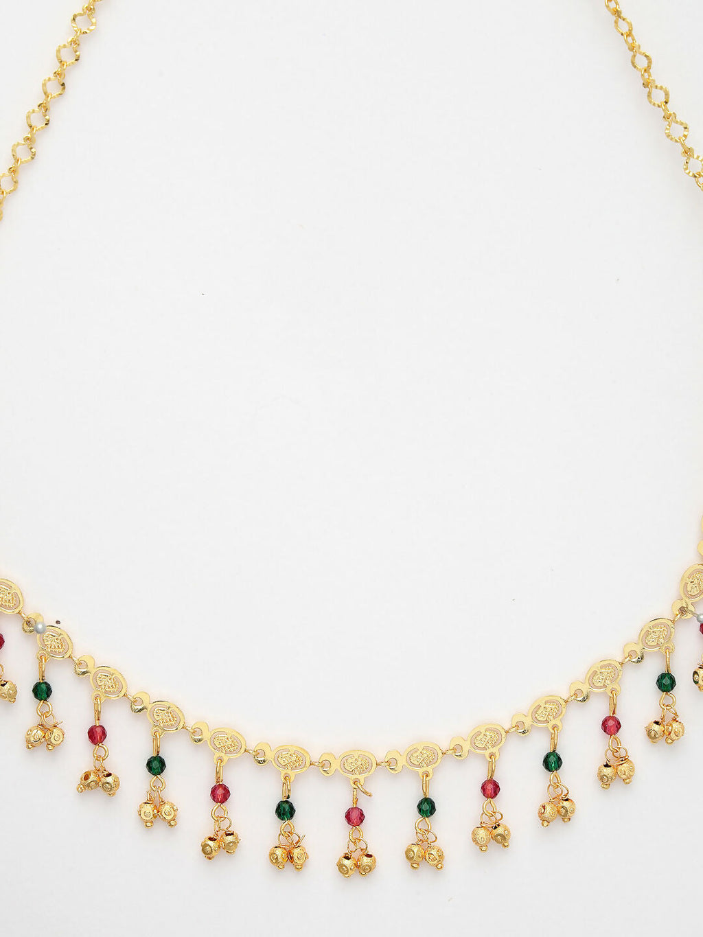 NVR Women's Multicolor Gold-Polished Minimal Chain