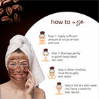 Globus Naturals Coffee Face Scrub Enriched with Aloe Vera and kokum For All Skin Types