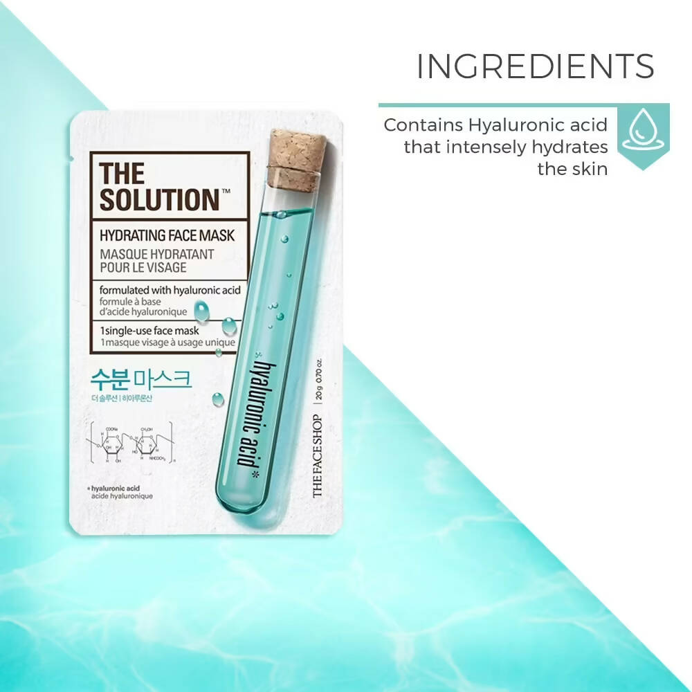 The Face Shop The Solution Hydrating Face Mask - Korean Skincare