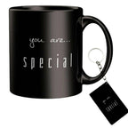 Pramonita Valentine Gifts (White Black, Ceramic Coffe Mug)