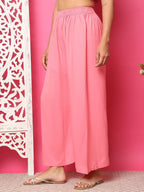 TAG 7 Women Flared Solid Palazzos