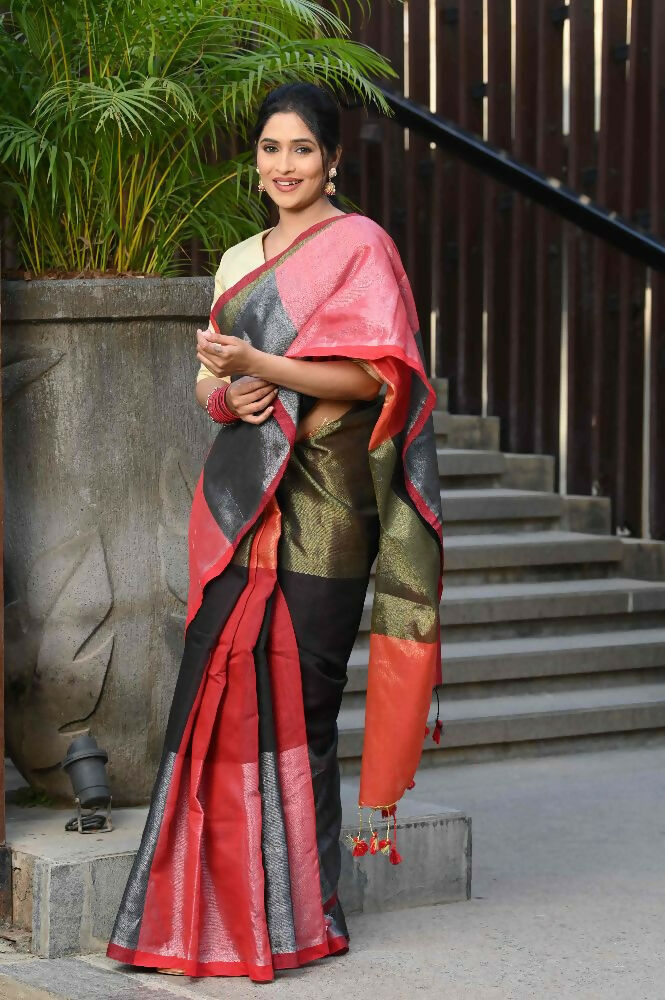 Beatitude Multicolor Tissue Silk Saree