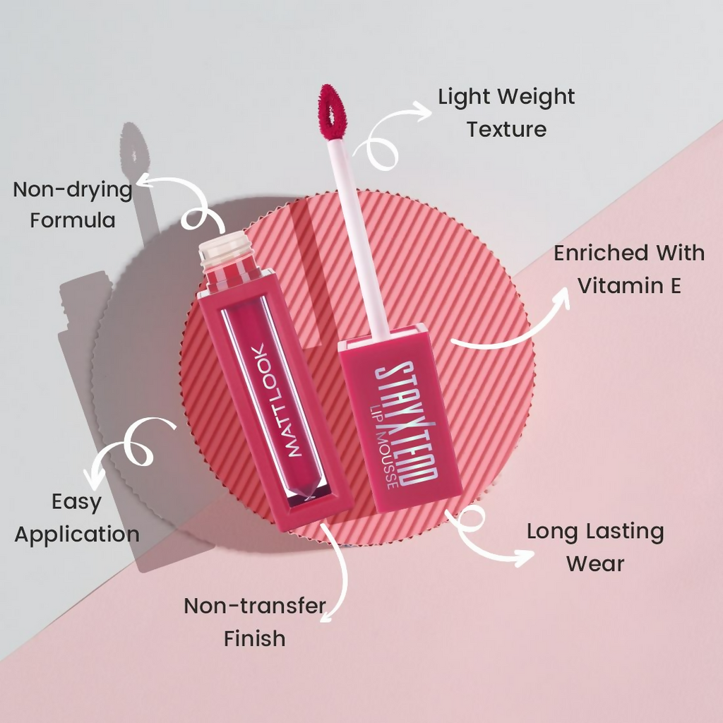 Matt Look Stayxtend Lip Mousse - Worthy Mauve - Distacart