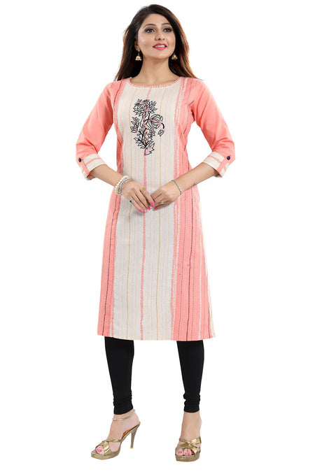 Snehal Creations Tantalising Tomato Cotton Printed Tunic For Everyday Wear