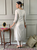 Teeya Creation Chiku Colour Viscose Simar Embroidery Work Fully Stitched Kurti Set - Distacart
