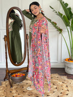 Teeya Creation Green Colour Viscose Chanderi Embroidery Work Fully Stitched Kurti Set - Distacart